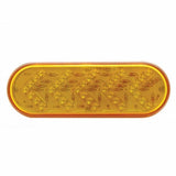 35 LED Oval Sequential Turn Signal Light - Amber LED/Amber Lens