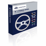 18" Vibrant Color 4 Spoke Steering Wheel - Indigo Blue