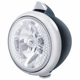 Black Guide 682-C Headlight H4 w/ White LED & Original Style LED Signal - Clear Lens