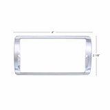 Chrome 4-Switch Dash Panel Trim For 2018-2020 Freightliner Cascadia