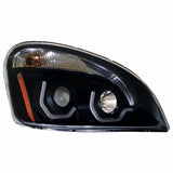 2008+ Freightliner Cascadia "Blackout" Projection Headlight w/ Dual Function Light Bar