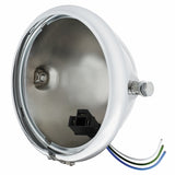 Chrome 5 3/4" Motorcycle Headlight Housing Only - Side Mount
