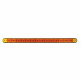 14 LED 12" Light Bar with Black Housing - Amber LED/Amber Lens