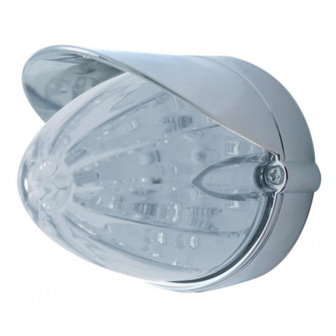 19 LED Watermelon Grakon 1000 Flush Mount Kit w/ Visor - Amber LED/Clear Lens