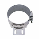 7" Stainless Butt Joint Exhaust Clamp - Straight Bracket