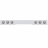Chrome 1 Piece Rear Light Bar W/ Six 4" Light Cutouts