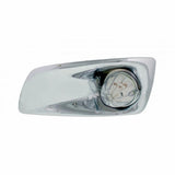 Kenworth T660 Front Bumper Light Bezel w/ 19 LED Watermelon Light (Driver) - Amber LED/ Clear Lens