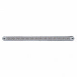 14 LED 12" Stop Turn & Tail Light Bar w/ Bezel - Red LED/Clear Lens
