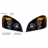 "Blackout" Headlights For 2008-2017 Freightliner Cascadia