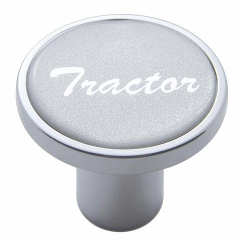 "Tractor" Air Valve Knob - Silver Glossy Sticker