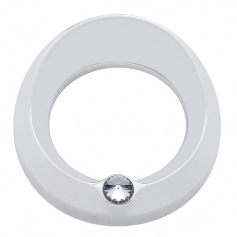 Freightliner/Peterbilt Signature Speed/Tachometer Gauge Cover w/ Visor - Clear Diamond