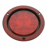 10 LED Relfex 4" Stop, Turn & Tail Light - Red LED/Red Lens