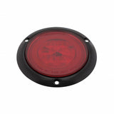 21 LED 4" Stop, Turn & Tail "GLO" Light - Flanged - Red LED/Red Lens