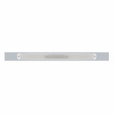 Chrome Top Mud Flap Plate w/ 28 LED 17" GLO Light Bar - Red LED/Clear Lens