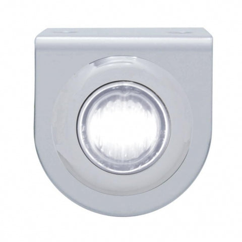 Stainless Light Bracket w/ 3 LED Mini Light - White LED/Clear Lens