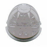 Kenworth T660 Front Bumper Light Bezel w/ 17 LED Dual Function Watermelon Light (Driver) - Amber LED/ Clear Lens