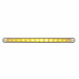 14 LED 12" Light Bar with Black Housing - Amber LED/Clear Lens