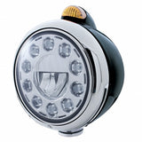 Black Guide 682-C Headlight 11 LED Bulb & Dual Mode LED Signal - Amber Lens