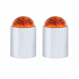 S.S. Bumper Guide Kit w/ Dome Lens Top - Amber Lens