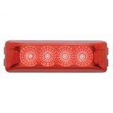 4 LED Reflector Rectangular Clearance/Marker Light - Red LED/Red Lens