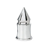 33mm X 4 3/8" Chrome Plastic V-Spike Nut Cover - Push-On (60 Pack)