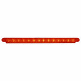 14 LED 12" Sequential Auxiliary/Utility Light Bar - Red LED/Red Lens