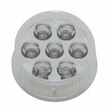 7 LED 2" Reflector Clearance/Marker Light - Red LED/Clear Lens