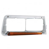 24 LED Freightliner FLD Headlight Bezel - GLO Light - Amber Lens