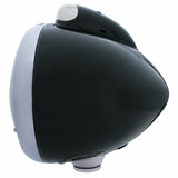Black Guide 682-C Headlight H4 w/ Amber LED & Dual Mode LED Signal - Clear Lens