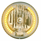 7" 34 Amber LED Crystal Headlight