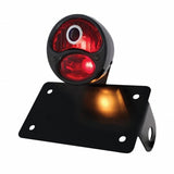 1928 Ford "DUO Lamp" w/Blue Dot Tail Light - Horizontal w/Black Rim/Black Housing