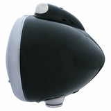 Black Guide 682-C Style Headlight H4 & LED Turn Signal - Clear Lens