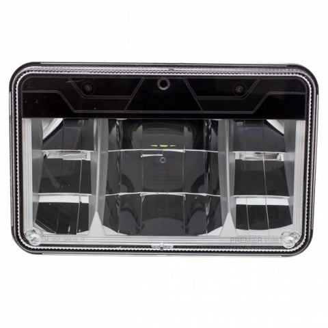 High Power LED 4"x6" Low Beam Headlight with Polycarbonate Lens & Housing
