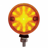 30 LED 3" Dual Function Double Face Light - Amber & Red LED/Amber & Red Lens