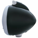 Black Guide 682-C Headlight H4 w/ White LED & Original Style LED Signal - Clear Lens