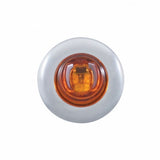 2 LED Mini Clearance/Marker Light w/ Bezel - Amber LED/Amber Lens