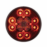 4” Round Combo Light with 12 LED Stop, Turn & Tail Light & 16 LED Back-Up Light - Red LED/Red Lens