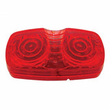 16 LED Rectangular Clearance/Marker Light w/ 2 Wires - Red LED/Red Lens