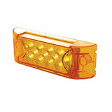13 LED Reflector Rectangular Clearance/Marker Light - Amber LED/Amber Lens