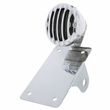 Motorcycle LED "Bobber" Style Vertical Tail Light w/Chrome Grille Bezel-Smoke Lens