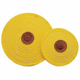 4" Yellow Razor Buff - 1/8" Arbor
