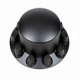 Matte Black Dome Rear Axle Cover w/ 33mm Thread-on Nut Cover