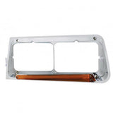 24 LED Freightliner FLD Headlight Bezel - GLO Light - Amber Lens