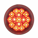 15 LED 2 3/8" Dual Function Harley Signal Light - Red LED/Clear Lens