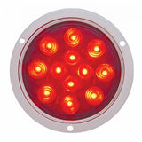 12 LED 4" Stop, Turn & Tail Light - Red LED/Red Lens