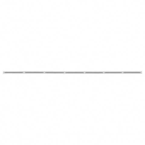 94" Stainless Light Bracket w/ Seven 14 LED 12" Light Bars - Amber LED/Clear Lens