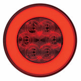 21 LED 4" "GLO" Stop, Turn & Tail Light - Red LED/Red Lens