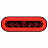 22 LED Oval "GLO" Stop, Turn & Tail Light Kit - Red LED/Red Lens