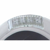 Stainless Steel Bullet Half Moon Headlight No Bulb w/ LED Turn Signal - Clear Lens