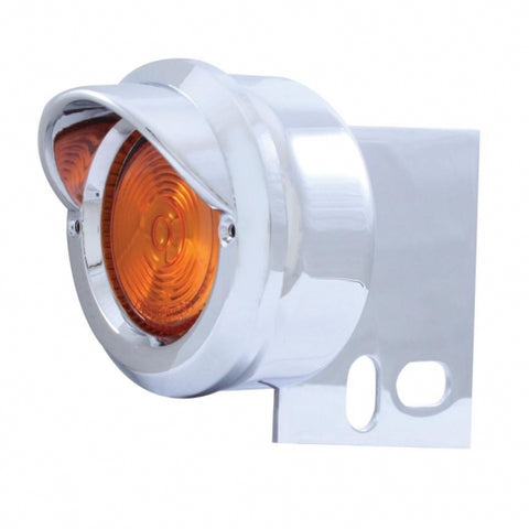 Mud Flap Hanger End Light w/ Visor - Amber